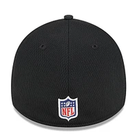 Men's New Era Black Pittsburgh Steelers 2023 NFL Training Camp 39THIRTY Flex Fit Hat