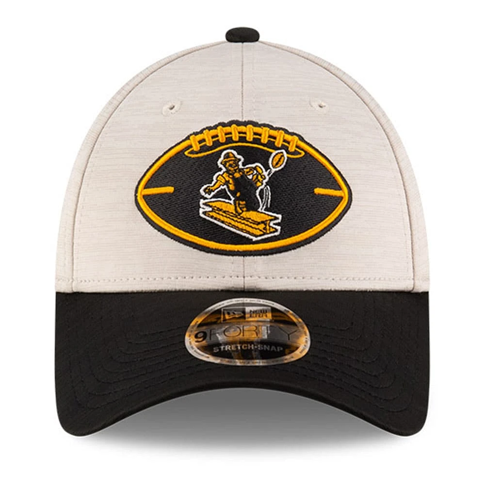Men's New Era Black Pittsburgh Steelers 2024 Sideline 9FORTY Adjustable Hat