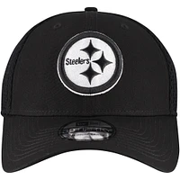 Men's New Era Black Pittsburgh Steelers 39THIRTY Flex Hat