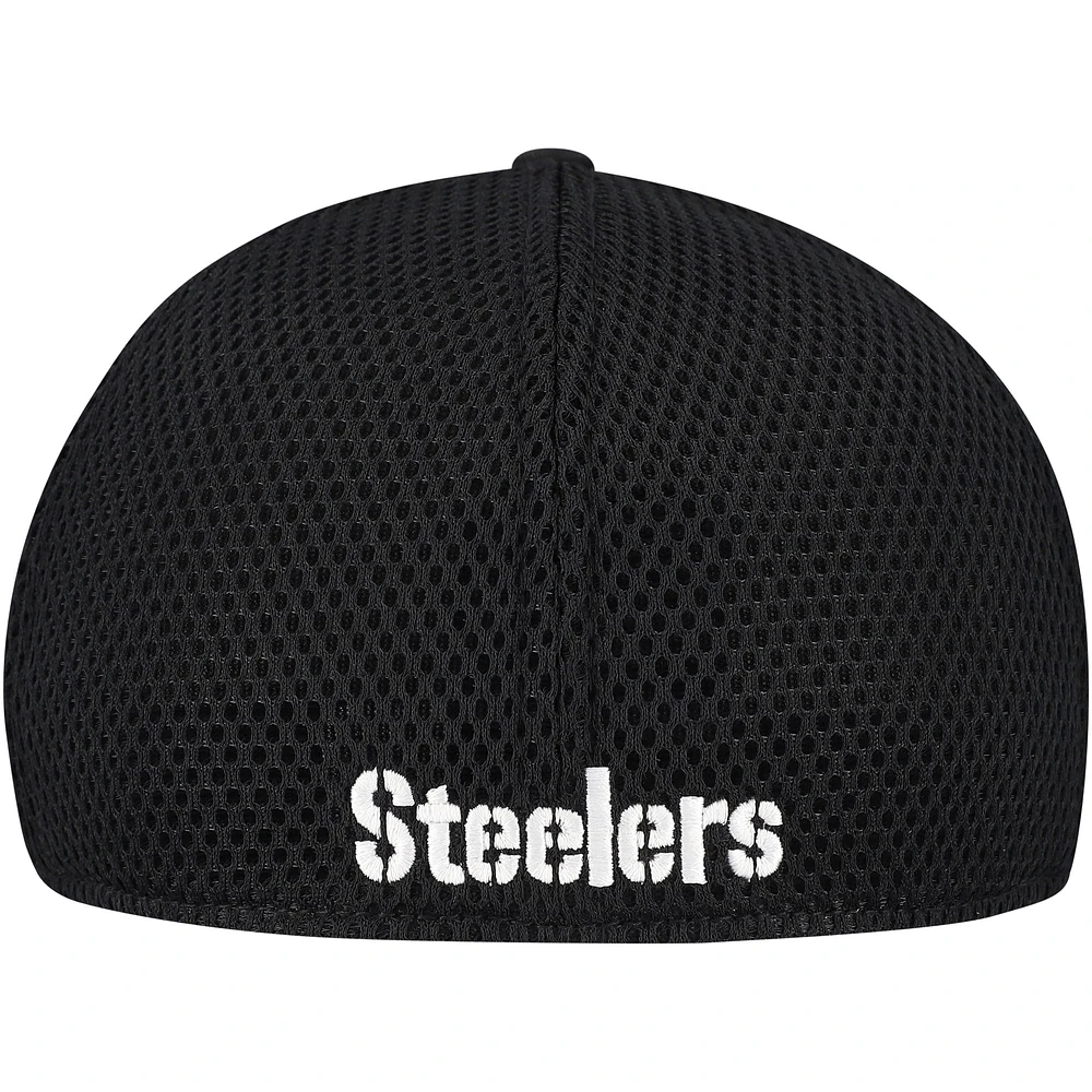 Men's New Era Black Pittsburgh Steelers 39THIRTY Flex Hat