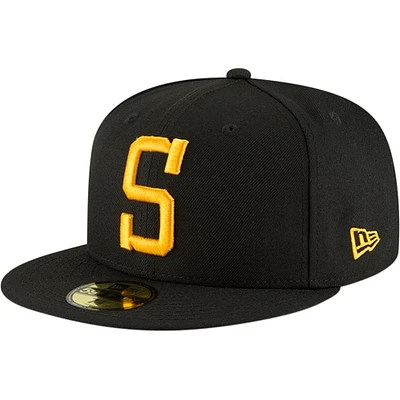 Casquette ajustée 59FIFTY Pittsburgh Steelers Omaha New Era pour homme, noire