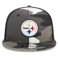 Men's New Era Camo Pittsburgh Steelers Dark Trucker 9FIFTY Snapback Hat