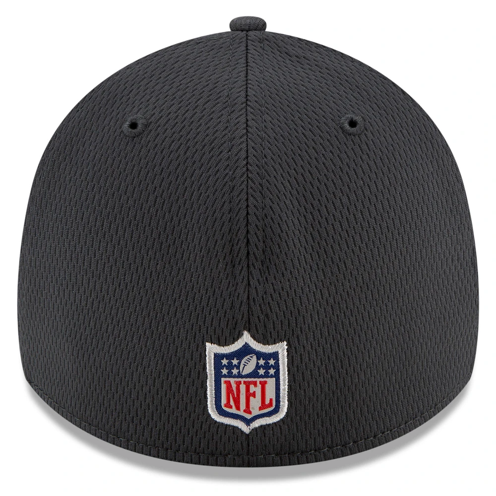 Men's New Era Charcoal Pittsburgh Steelers 2021 NFL Crucial Catch - 39THIRTY Flex Hat