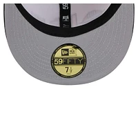Men's New Era Cream/Black Pittsburgh Steelers  Corduroy 59FIFTY Fitted Hat
