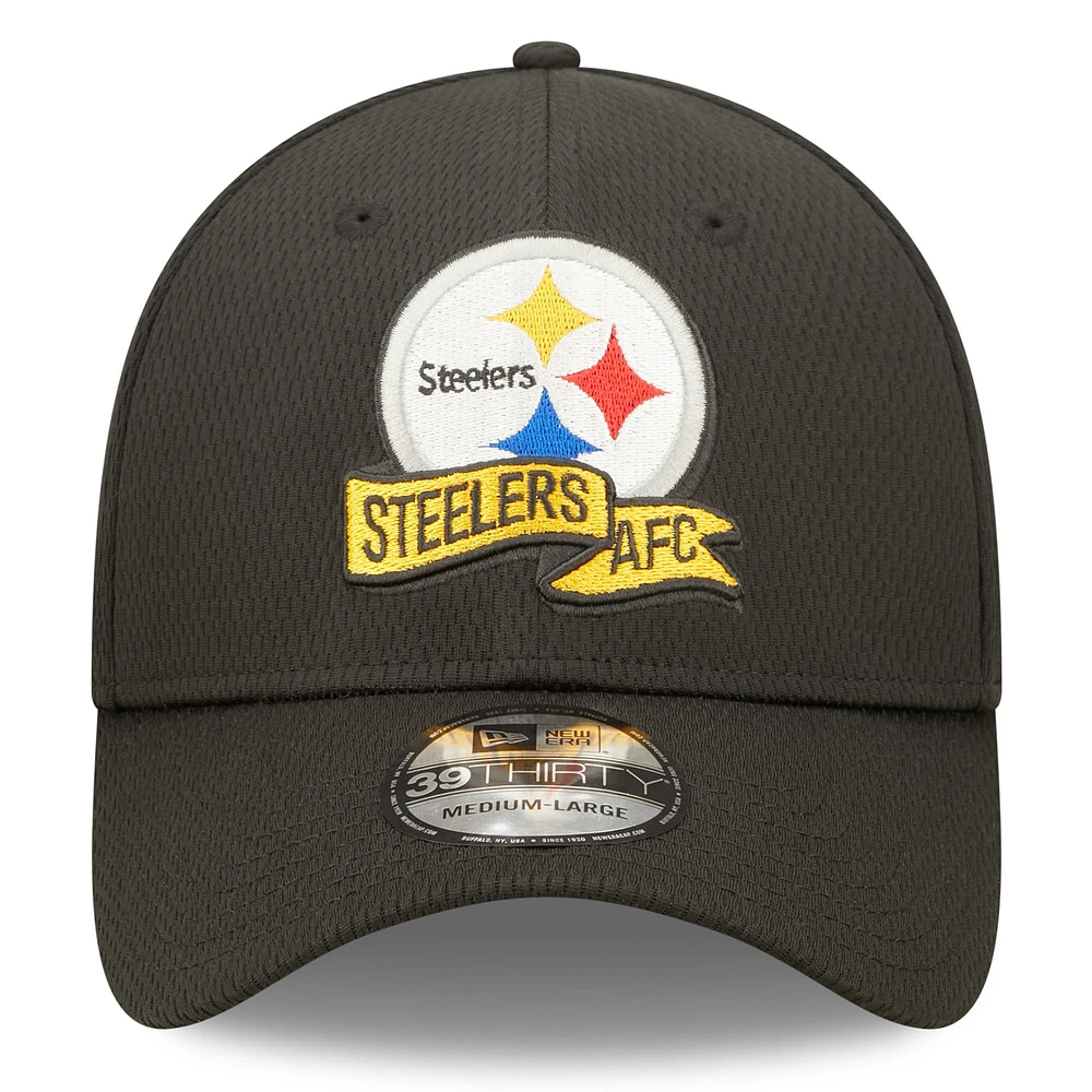 Men's New Era Gold Pittsburgh Steelers 2022 Sideline - 39THIRTY Coaches Flex Hat