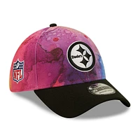 Men's New Era Pink/Black Pittsburgh Steelers 2022 NFL Crucial Catch - 39THIRTY Flex Hat