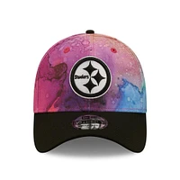 Men's New Era Pink/Black Pittsburgh Steelers 2022 NFL Crucial Catch - 39THIRTY Flex Hat