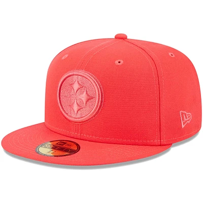 Casquette ajustée 59FIFTY Brights Pack de couleurs Pittsburgh Steelers New Era rouge pour homme