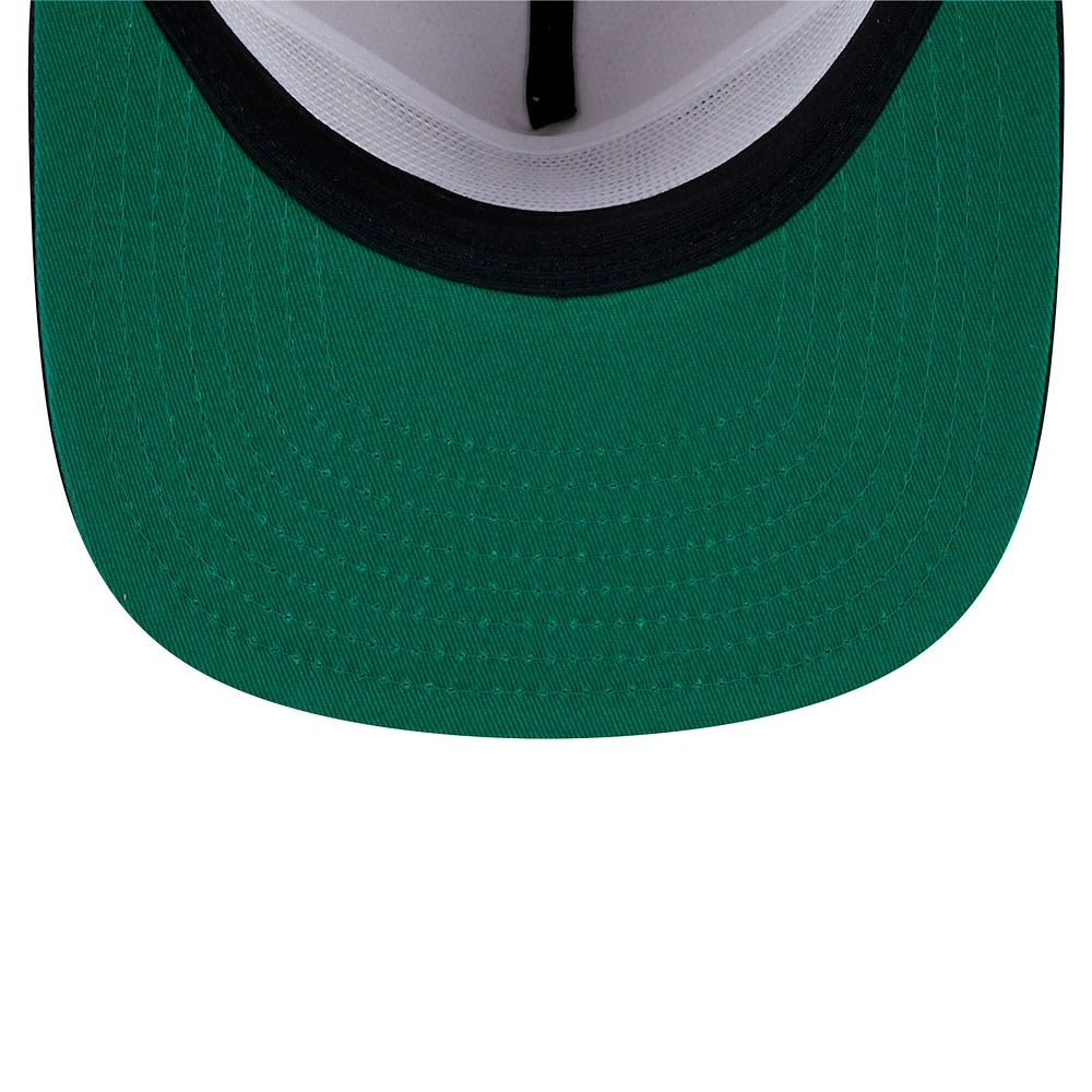 Men's New Era Stone/Black Pittsburgh Steelers Athletic Golfer Snapback Hat