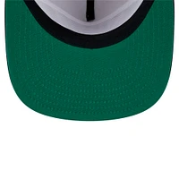 Men's New Era Stone/Black Pittsburgh Steelers Athletic Golfer Snapback Hat