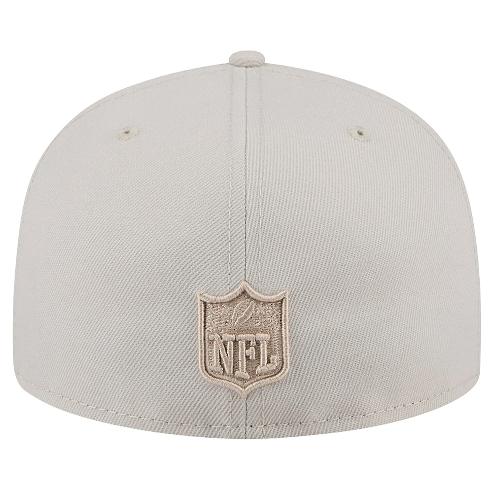 Casquette ajustée 59FIFTY pour homme New Era Stone Pittsburgh Steelers Color Pack
