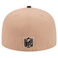 Men's New Era Tan Pittsburgh Steelers  Logo Main 59FIFTY Fitted Hat