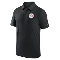 Men's Nike Black Pittsburgh Steelers Sideline Coaches Performance Polo