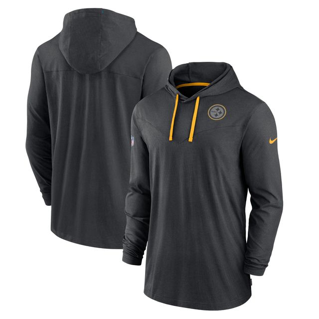 Nike Pittsburgh Steelers Sideline Pop Performance pour homme - Noir Chandail à capuchon