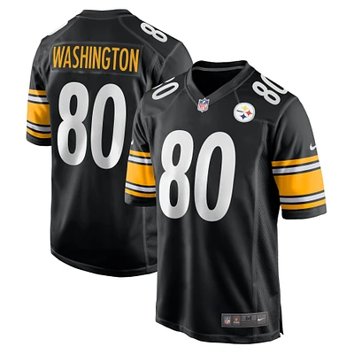 Maillot de match Nike Darnell Washington noir des Pittsburgh Steelers pour homme