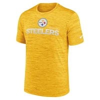 Men's Nike Gold Pittsburgh Steelers Blitz Velocity Modern Performance T-Shirt