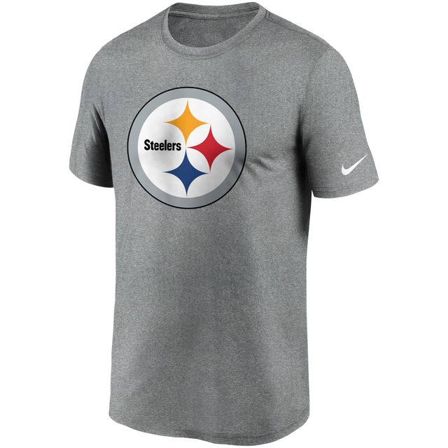 T-shirt de performance Essential Legend pour homme des Pittsburgh Steelers Nike, anthracite chiné