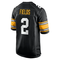 Men's Nike Justin Fields Black Pittsburgh Steelers  Alternate Game Jersey