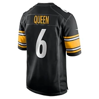 Men's Nike Patrick Queen  Black Pittsburgh Steelers Game Jersey