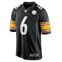 Maillot Nike Patrick Queen pour homme, joueur de match des Pittsburgh Steelers, noir