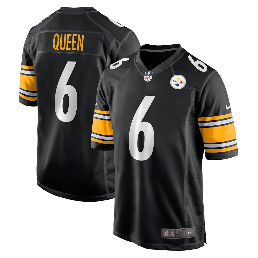 Maillot Nike Patrick Queen pour homme, joueur de match des Pittsburgh Steelers, noir