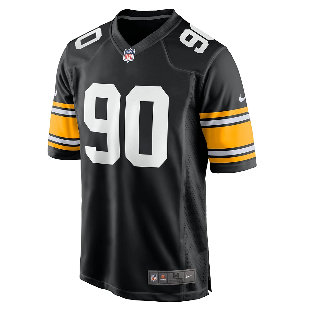 Men's Nike T.J. Watt  Black Pittsburgh Steelers Alternate Game Jersey