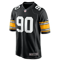 Men's Nike T.J. Watt  Black Pittsburgh Steelers Alternate Game Jersey