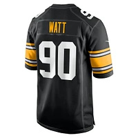 Men's Nike T.J. Watt  Black Pittsburgh Steelers Alternate Game Jersey