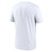 T-shirt Nike blanc Pittsburgh Steelers Legend Wordmark Performance pour homme