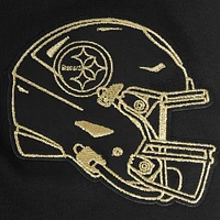 Men's Pro Standard Black Pittsburgh Steelers Classic Chenille Pullover Hoodie
