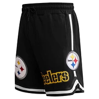 Men's Pro Standard Black Pittsburgh Steelers Classic Chenille Shorts