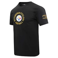 Men's Pro Standard Black Pittsburgh Steelers Hybrid T-Shirt