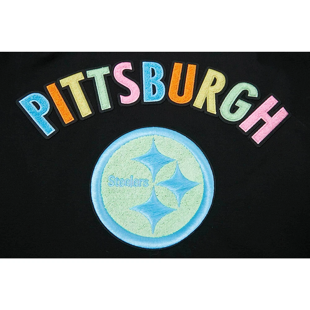 Men's Pro Standard Black Pittsburgh Steelers Neon Graphic T-Shirt