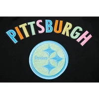 Men's Pro Standard Black Pittsburgh Steelers Neon Graphic T-Shirt