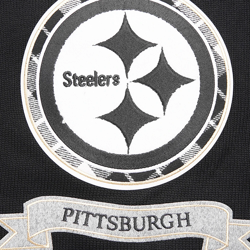 Men's Pro Standard Black Pittsburgh Steelers Prep Knit Sweater