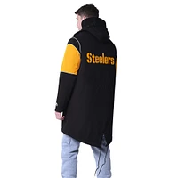 Men's Starter  Black Pittsburgh Steelers Dynasty Polyfill Stadium Full-Zip Jacket