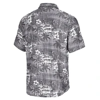 Chemise boutonnée noire pour homme Tommy Bahama Pittsburgh Steelers Coconut Point Isla Palmetta Camp