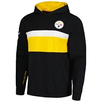 Men's Tommy Hilfiger  Black Pittsburgh Steelers Morgan Long Sleeve Hoodie T-Shirt