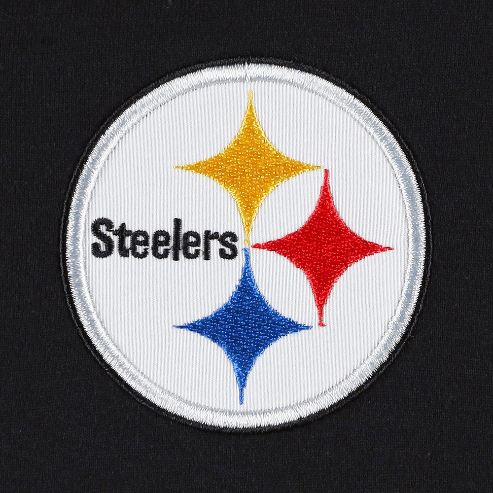 T-shirt à manches longues Tommy Hilfiger Pittsburgh Steelers Peter Team noir pour homme