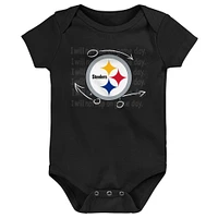 Newborn & Infant Pittsburgh Steelers Team Starter 3-Pack Bodysuit Set