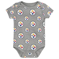 Newborn & Infant Pittsburgh Steelers Team Starter 3-Pack Bodysuit Set