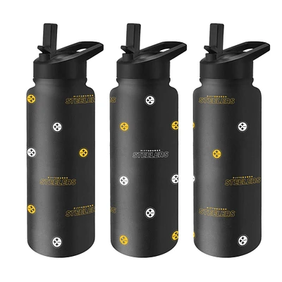 Bouteille de boisson rafraîchissante Steep and Repeat des Pittsburgh Steelers de 34 oz