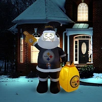 Pittsburgh Steelers 7' Inflatable Santa