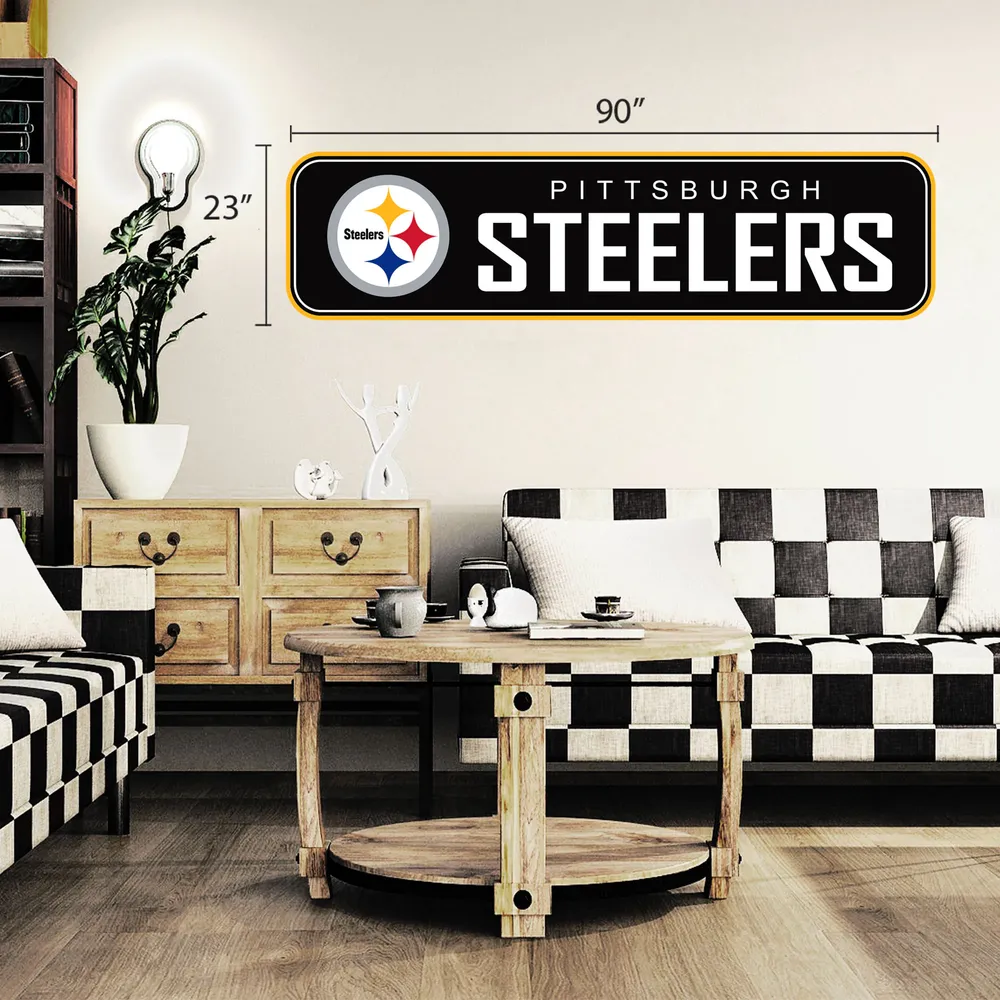 Pittsburgh Steelers 90'' x 23'' Repositionable Wall - Decal