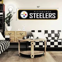 Pittsburgh Steelers 90'' x 23'' Repositionable Wall - Decal
