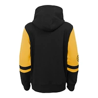 Preschool Black Pittsburgh Steelers Stadium Colorblock Full-Zip Hoodie