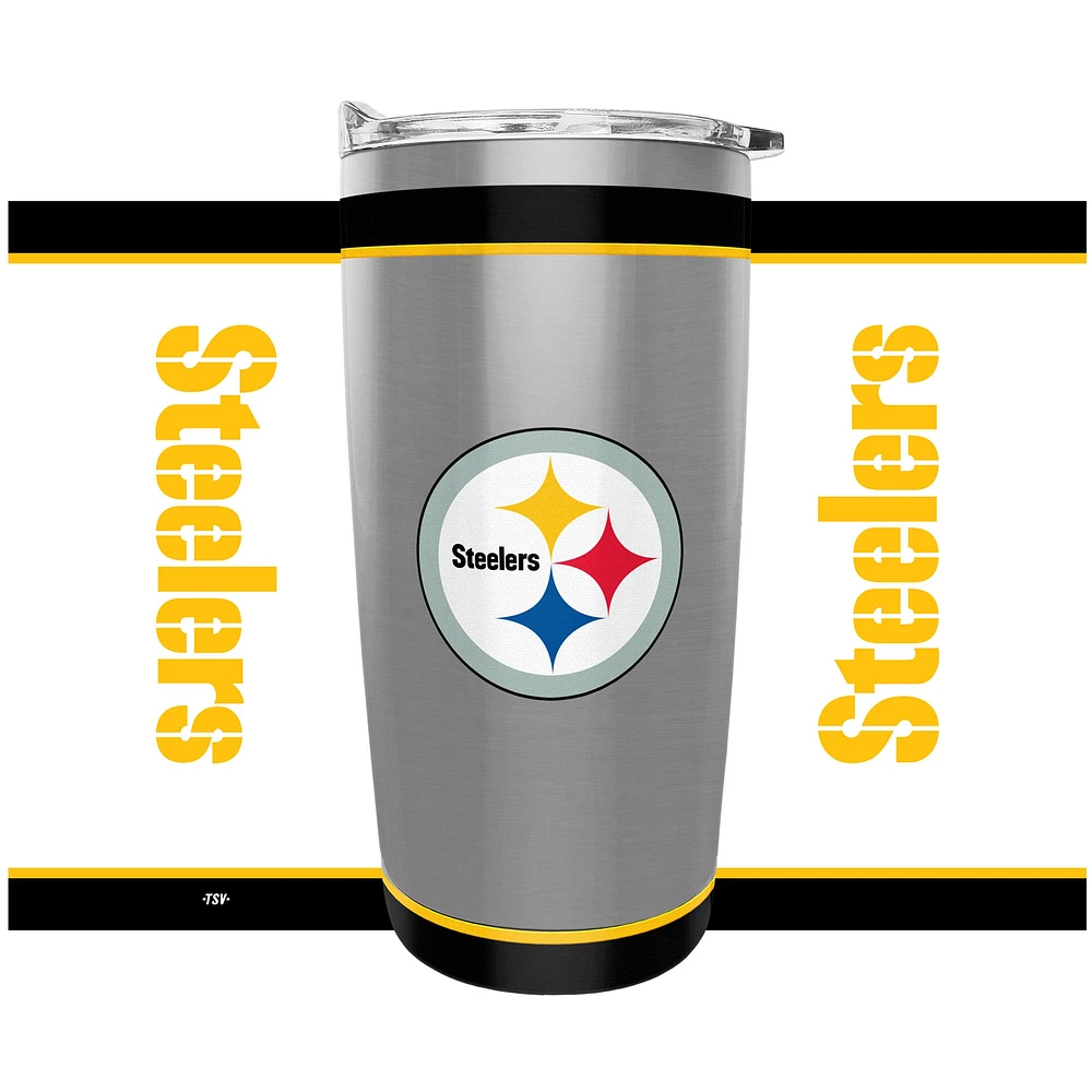 The Sports Vault Pittsburgh Steelers 20oz. Stainless Steel Tumbler
