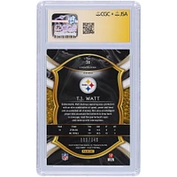 T.J. Watt Pittsburgh Steelers Autographed 2020 Panini Select Maroon Prizm #38 #/149 CGC Fanatics Witnessed Authenticated 9/10 Card