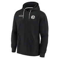 Unisex Fanatics Black Pittsburgh Steelers Elements Super Soft Fleece Pullover Hoodie