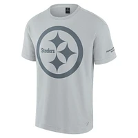 Unisex Fanatics  Gray Pittsburgh Steelers Elements Iconic T-Shirt